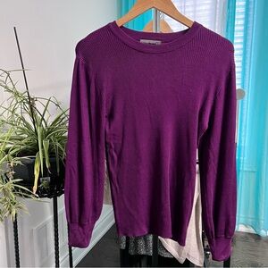 Suzy Shier | NWT Ribbed Purple Sweater Medium